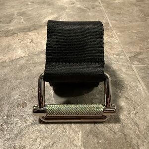Brand New Miu Miu Black Nylon Belt With Metal Hardware